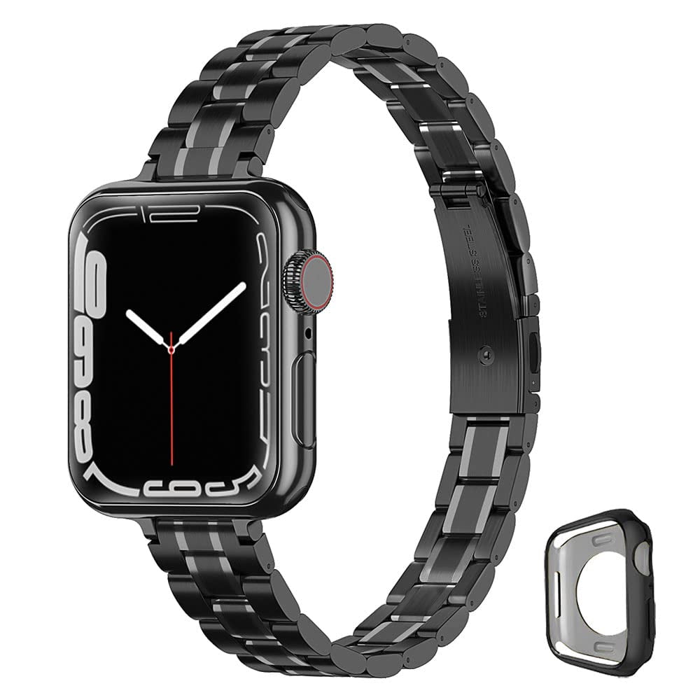 Correa De Reloj Csjcubic De Acero Inoxidable De 38-44 Mm Para Mujer