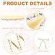 thumbnail image 3 of 3 Yardas de Cinta de Jacquard, Cinta Bordada Floral de 0.71 Pulgadas para Costura DIY Ropa Lazo Bolsa Envoltura de Regalo, Amarillo, 3 of 7