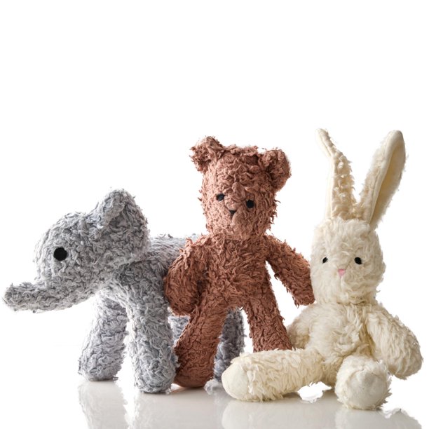 Juguetes para Perro Pet Passion de Algodón con Relleno de Fibra de Coco – Oso, Conejo y Elefante
