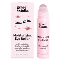 Iluminador Under Eye Grace & Stella Con Bola Enrollable De Cuarzo Rosa