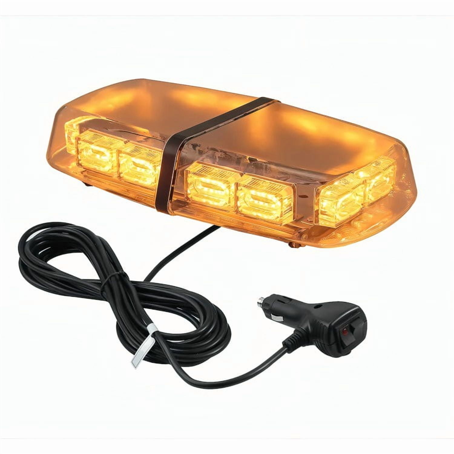 Genérico - Baliza Luz Led Ámbar Techo Iman 12v-24v Estroboscópica