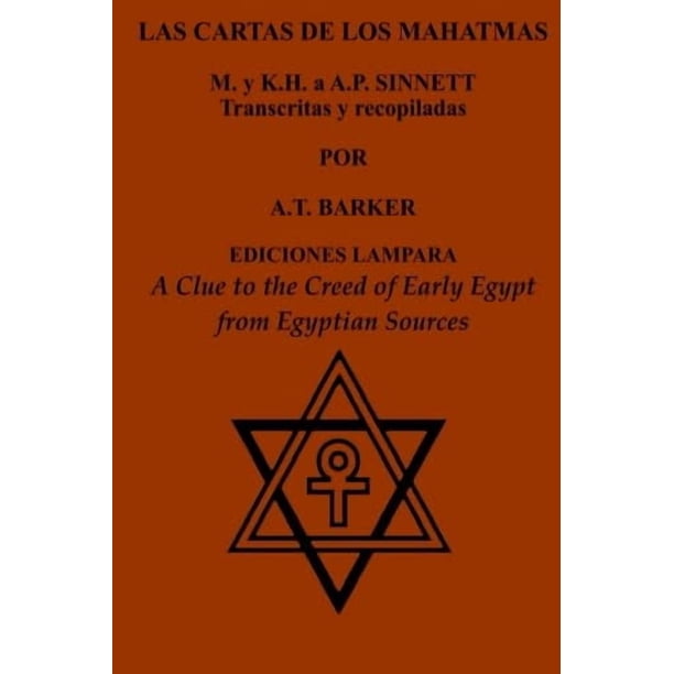 Libro Ediciones Lámpara – Las Cartas de los Mahatmas: M. y K.H. a A.P. Sinnett (Edición en español)