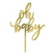 thumbnail image 3 of Decoración para tartas Qertesl Golden Oh Baby para fiestas de bebés, 3 of 7
