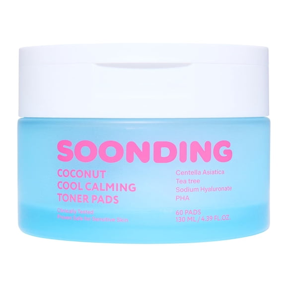 Almohadillas tónicas SOONDING 60 unidades – Enfriamiento de coco con PHA