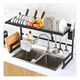 thumbnail image 2 of Escurridor Trastes Platos Fregadero Nivel Ajustable Acero Carbono Inox, 2 of 9