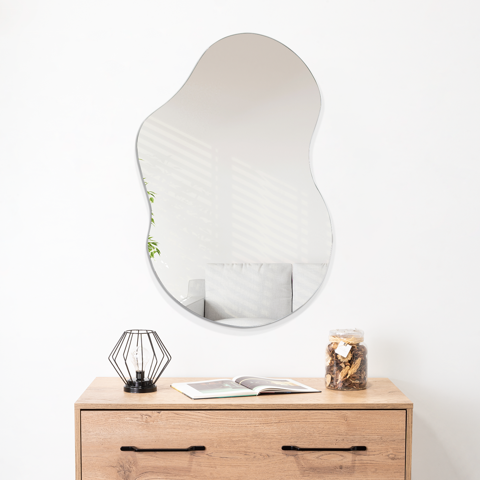 Tuhome - Espejo Belaterra 84X54X1,9 Cm Diseño Irregular