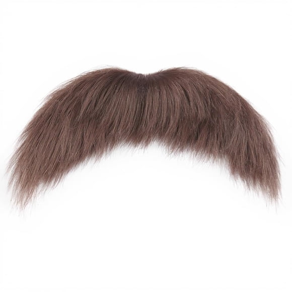 Bigote Falso Honcloud Marrón Autoadhesivo para Disfraz