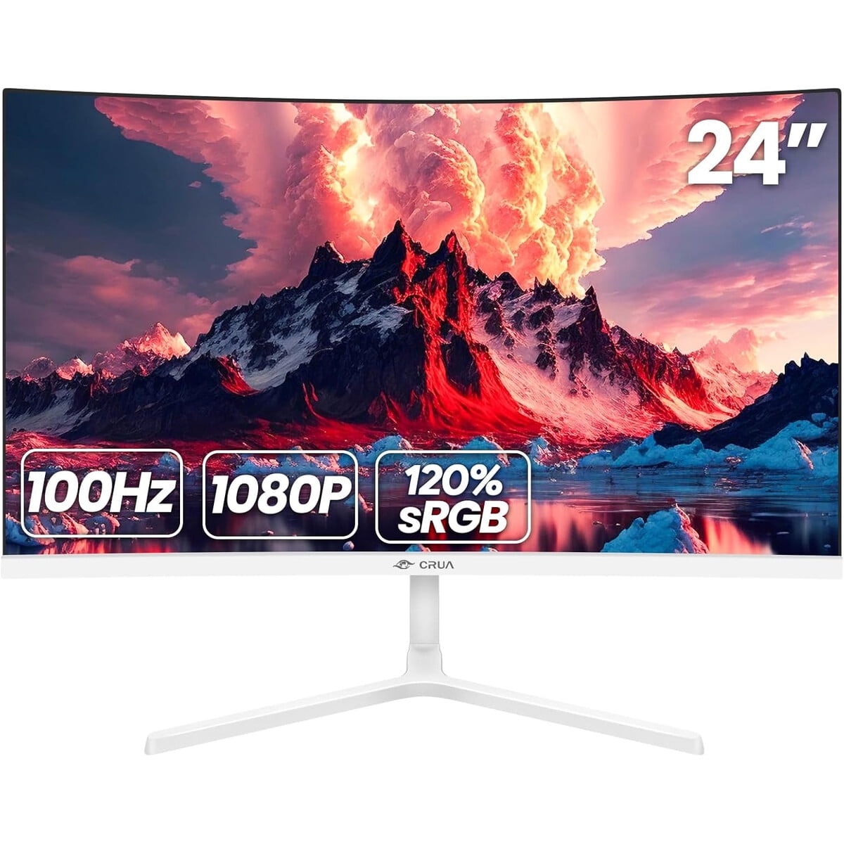 Monitor Curvo Crua 24 Fhd 100hz 120 Srgb Hdmi Vga