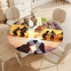 thumbnail image 4 of Outer Banks-theme Fitted Round Tablecloths Elastic Edged Table Covers Waterproof Table Cloth for Kitchen Holiday Party Tables Decor 120cm, 4 of 6