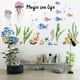 thumbnail image 3 of 1pc Wall Decal, Magic Sea Life Wall Sticker, Removable Decorative Sticker For Children's Room Toilet Bathroom Tile Wall, Home Decor, 3 of 3