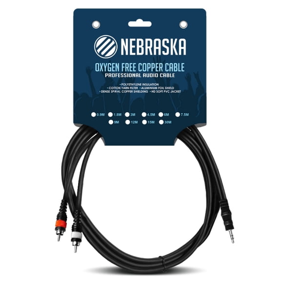 Cable MiniPlug a RCA Nebraska RS 018