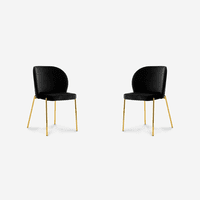 Javimate - Pack 2 Sitiales Cartagena Gamuza Negro