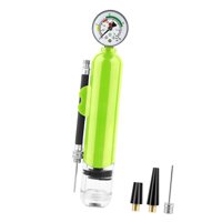 Ioensy - Bomba De Pelota Con Manómetro, Ligera, Portátil, Pelota De Yoga, Bomba De Baloncesto, Color Verde