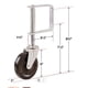 thumbnail image 4 of Rueda giratoria LIBEROLL Heavy Duty con carga de resorte de 250 a 500 libras, 4 of 8
