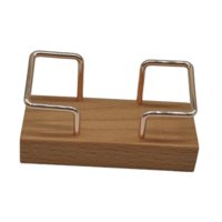 Ioensy - Organizador De Tarjetas De Presentación De Madera De Escritorio Para Restaurantes, Accesorios, 4,3 X 2 Pulgadas, Marrón