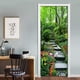 thumbnail image 5 of Murales de puerta 3D autoadhesivos, pegatinas decorativas despegables con diseño de camino de árbol verde, decoración del hogar, impermeables, papel tapiz para sala de estar, póster artístico extraíbl, 5 of 7