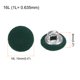 thumbnail image 2 of Uxcell 10pcs 16L Botón Cubierto de Tela de Tela 10mm Vástago de Metal Botones Redondos para Trajes Vestidos Blusas, Verde Militar, 2 of 5