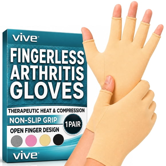 Guantes Vive de Compresión para Artritis con Diseño de Dedos Abiertos