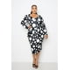 thumbnail image 2 of Vestido Midi Fruncido con Cintura Caída y Lunares, Talla 3XL, 2 of 8