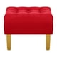 thumbnail image 5 of Sofa Retro 3c + 2 Pouf Felpa 01 Rojo, 5 of 6