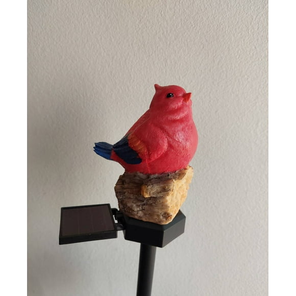 Solar Cardenal Rojo Resina Estaca 50 cms