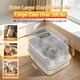 thumbnail image 2 of Caja de arena TEKEPL XL de acero inoxidable gris con pala, 2 of 9