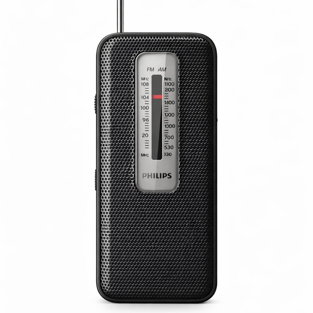 Radio Portátil Philips Tar1506 Am Fm Negro