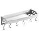 thumbnail image 5 of Estantes Flotantes De Baño Estante De Pared De Cocina Moderno Que Ahorra Espacio Con Gancho En S Blanco 30 Cm, 5 of 5