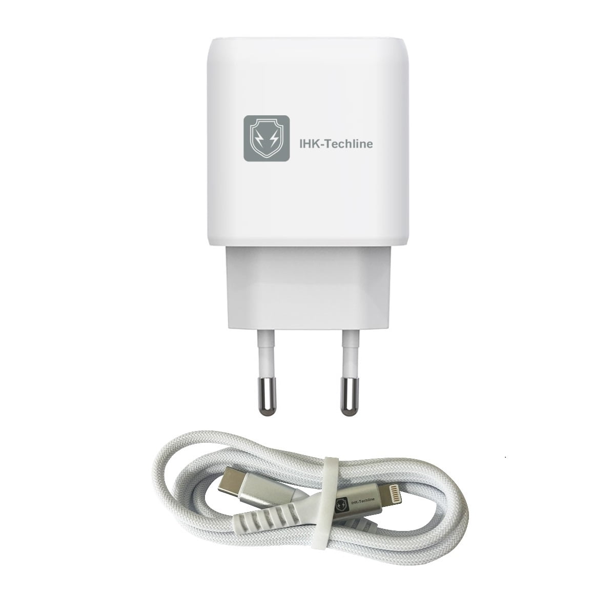 Ihk-techline - Cargador 25w Carga Rápida Con Cable C A L Para Apple Iphone