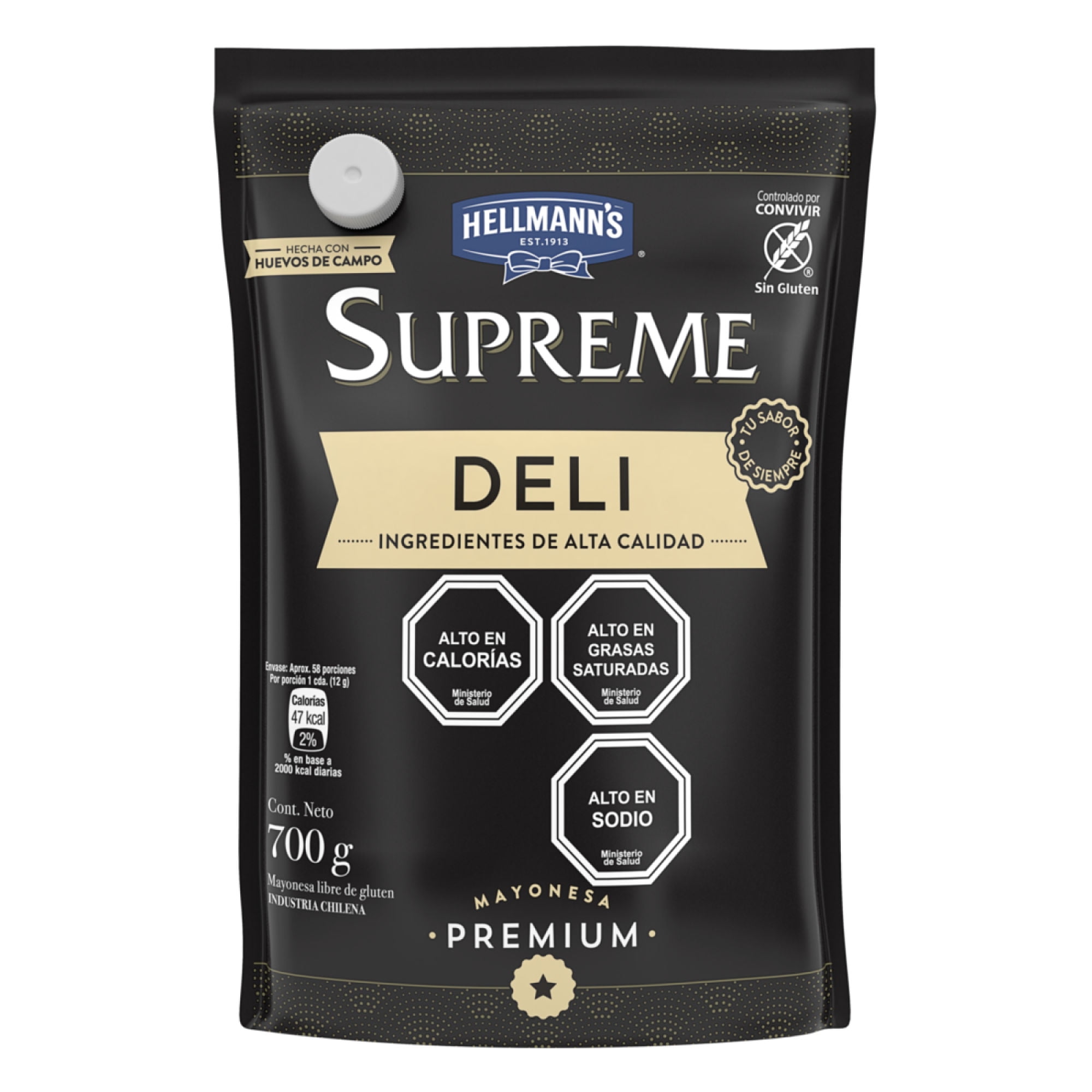 Mayonesa Supreme Deli Doypack 700 g Hellmann's