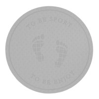 Ioensy - Alfombrilla Para Saltar Aislamiento Acústico Absorción De Golpes Fitness Colchonetas De Yoga Gris