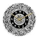 thumbnail image 2 of Reloj De Pared De Caligrafía Islámica Redonda De 12 Pulgadas Musulmán Eid Negro, 2 of 3