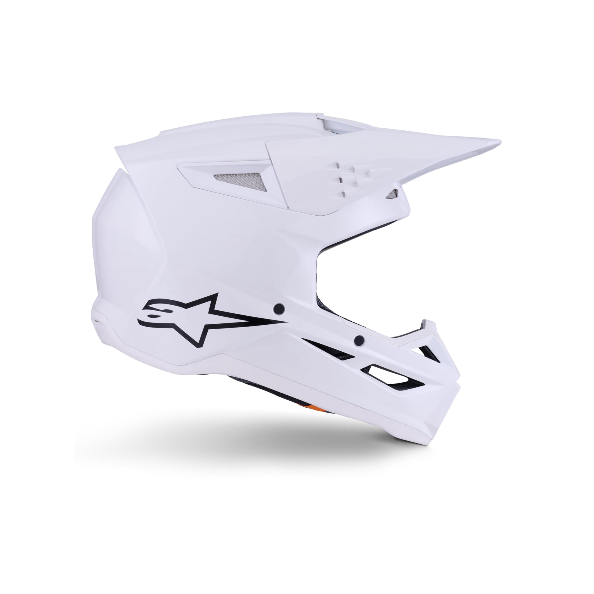 Casco De Motocross Alpinestars Sm3 Solid Ece06/dot S Blanco