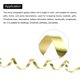 thumbnail image 3 of Uxcell Cinta Rizada Cuerda de Globo Metálica 3/16" 11 Yardas 6 Rollos para Decoración de Fiesta Regalo Oro Champán Oro, 3 of 5