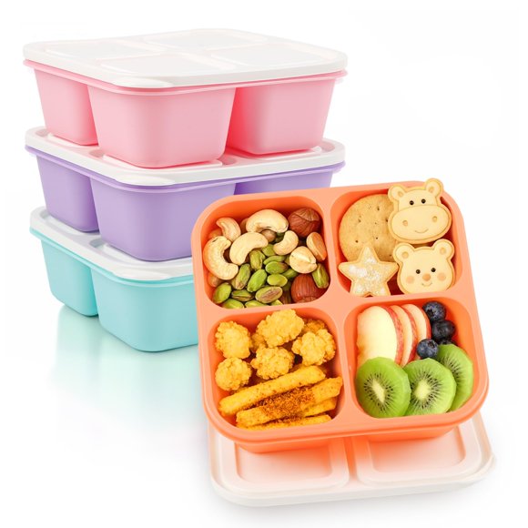 Lonchera RUENVUE 4-Pack con 4 Compartimentos Libre de BPA