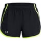 thumbnail image 1 of Shorts Mujer Fly By Negro Amarillo Reflectante, 1 of 6
