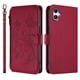 thumbnail image 2 of Funda Cartera Mariposa para [Samsung Galaxy A06/A07 4G/5G] con Soporte y Cremallera Rojo, 2 of 6