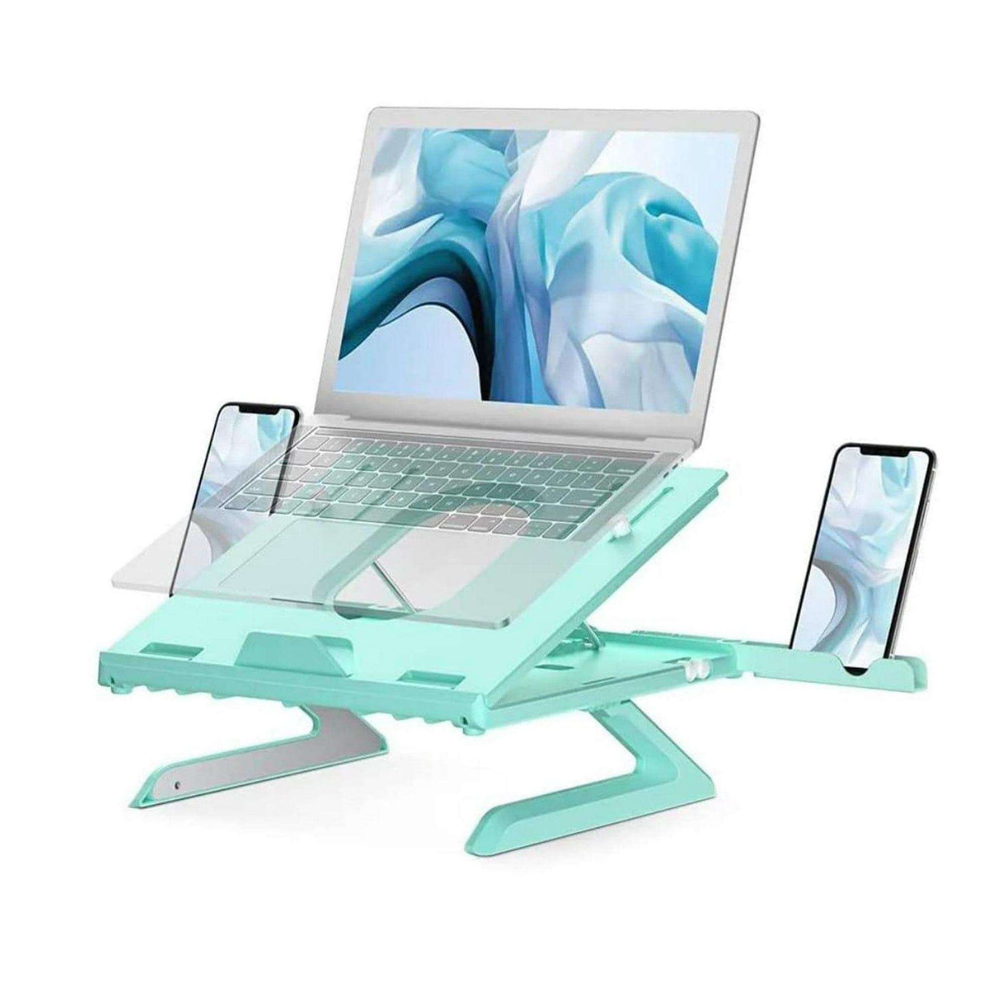 Genérico - Soporte Para Notebook Y Celurar Inclinable Celeste