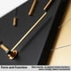 thumbnail image 4 of Reloj de pared Driini negro y dorado 35 × 30 × 4 cm (batería), 4 of 6