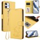 thumbnail image 2 of iPhone 12/12 Pro Funda Billetera con Estampado de Gato, Amarillo, 2 of 6