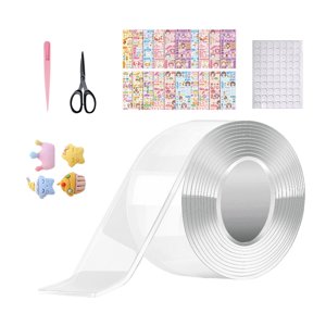 Magideal - Cinta De Doble Cara De Burbujas De Soplado, Cinta Adhesiva Creativa Multiusos Para Manualidades Diy, Estilo B