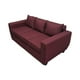 thumbnail image 3 of Sofa Sodi Tres Cuerpos Lino Rojo, 3 of 3