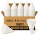thumbnail image 1 of Vasos Cónicos Desechables De Papel Blanco De 130 Ml (paquete De 400), 1 of 6