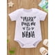 thumbnail image 4 of Baby Girls Funny Letter Print Romper, Short Sleeve Onesie Bodysuit For Spring Summer, 4 of 5