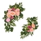 thumbnail image 4 of Arco de flores para boda, flor de seda, vegetación rústica, decoración versátil, de puerta de pared de recepción, decoración de fondo de hojas Rosa, 4 of 5