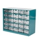 thumbnail image 2 of Caja De Almacenamiento De 25 Piezas De Cajón Caja De Herramientas De Garaje Para El Hogar Tornillos Gabinete Para Manualidades Verde, 2 of 5