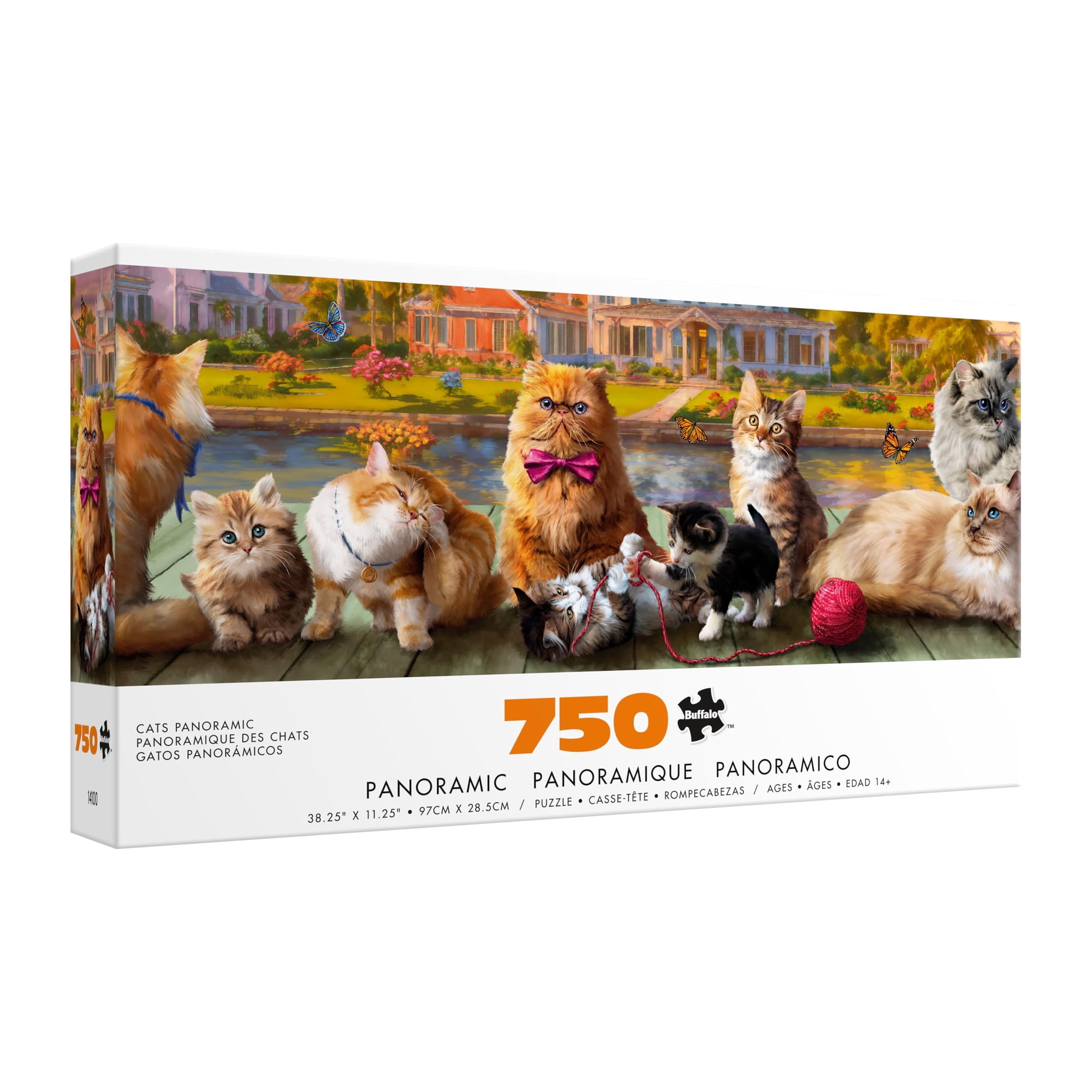 Puzle Buffalo Games Cats Panorámico 750 Piezas 97x29 Cm