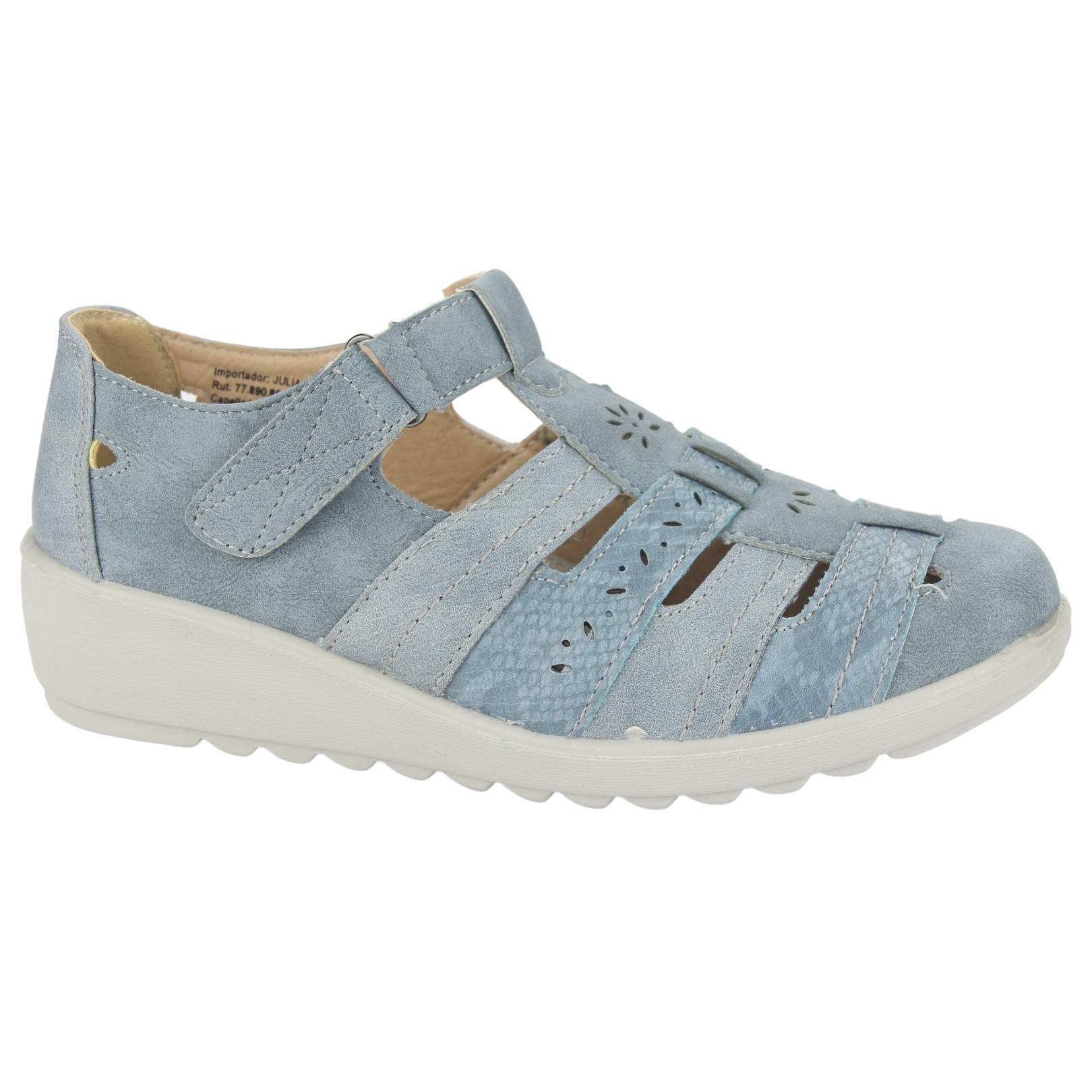 Mocasin Chalada Mujer Deza-2 Azul Casual