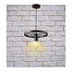 thumbnail image 3 of Lampara De Techo Colgante Industrial Rueda Metalica Negro, 3 of 3