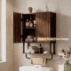thumbnail image 2 of Gabinete de Pared FerniTry 59 cm Nogal Oscuro con Panel Acanalado, 2 of 7